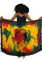 Load image into Gallery viewer, Tie Dye Lion of Judah Rasta Sarong