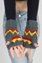 Load image into Gallery viewer, Rasta ZigZag Arm warmer