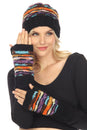 Load image into Gallery viewer, Vibrations Striped Fingerless Gloves