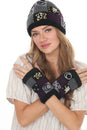 Load image into Gallery viewer, Knit Patachwork Cotttagecore Armwarmer