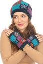 Load image into Gallery viewer, Knit Patachwork Cotttagecore Armwarmer