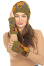 Load image into Gallery viewer, Knit Patachwork Cotttagecore Armwarmer