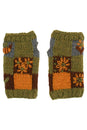 Load image into Gallery viewer, Knit Patachwork Cotttagecore Armwarmer