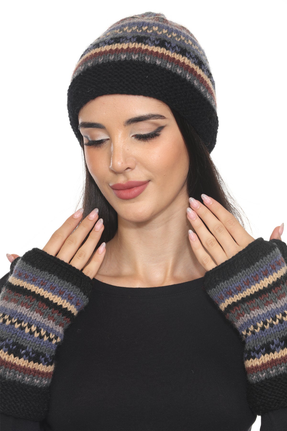 Cozy Striped Boho Armwarmer