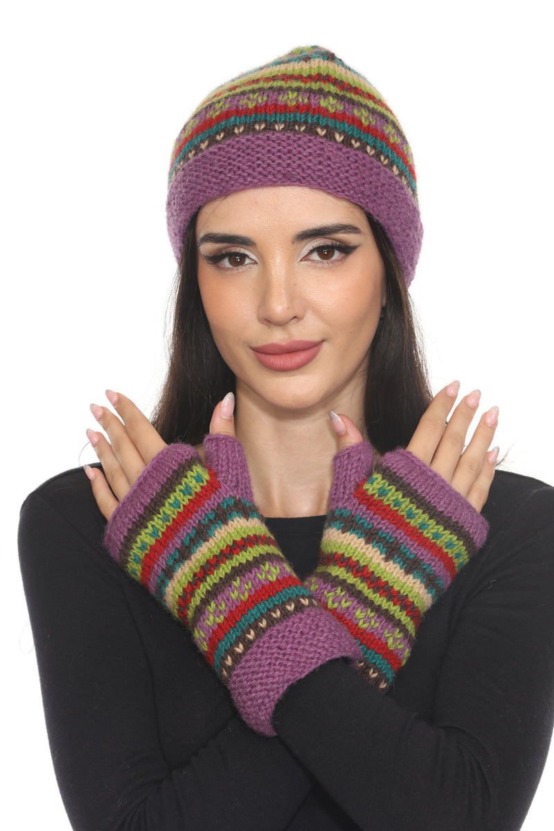 Cozy Striped Boho Armwarmer