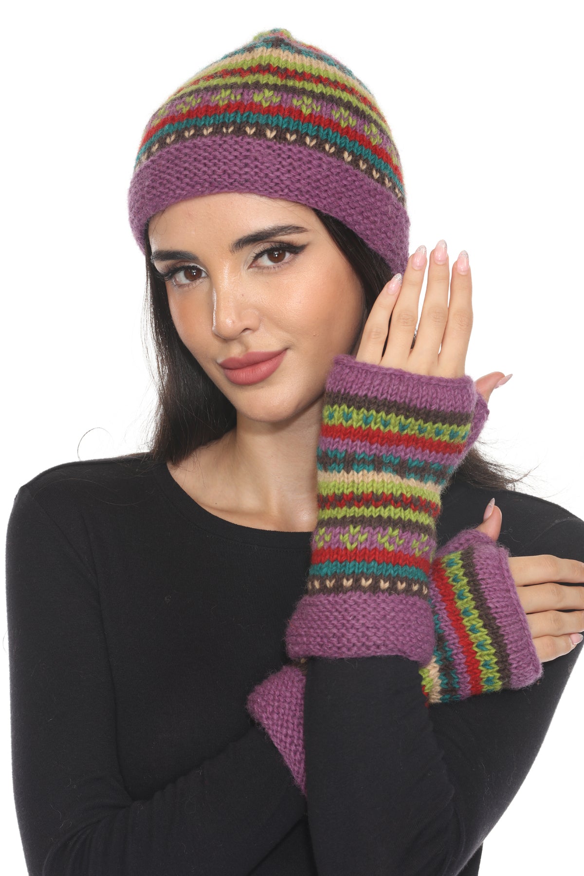 Cozy Striped Boho Armwarmer