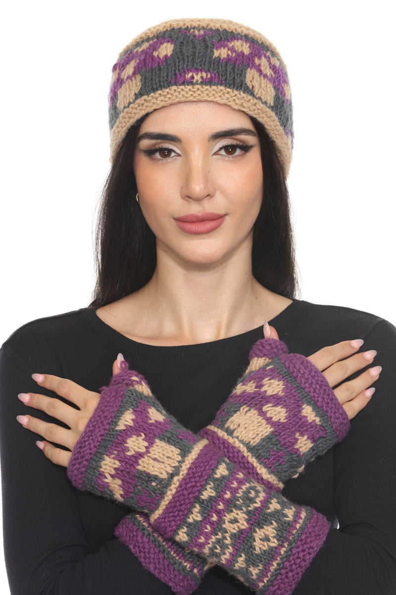 Mushroom Knit Armwarmer
