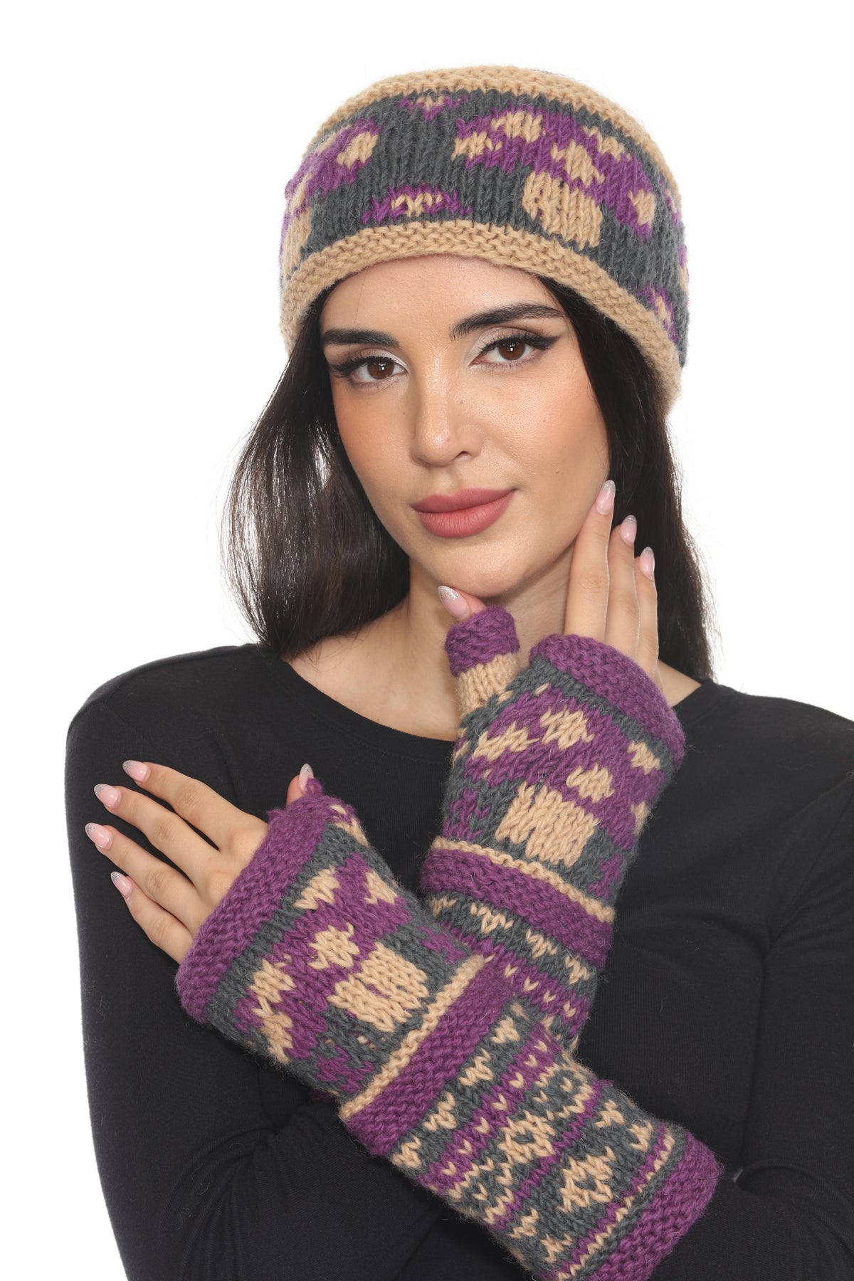 Mushroom Knit Armwarmer