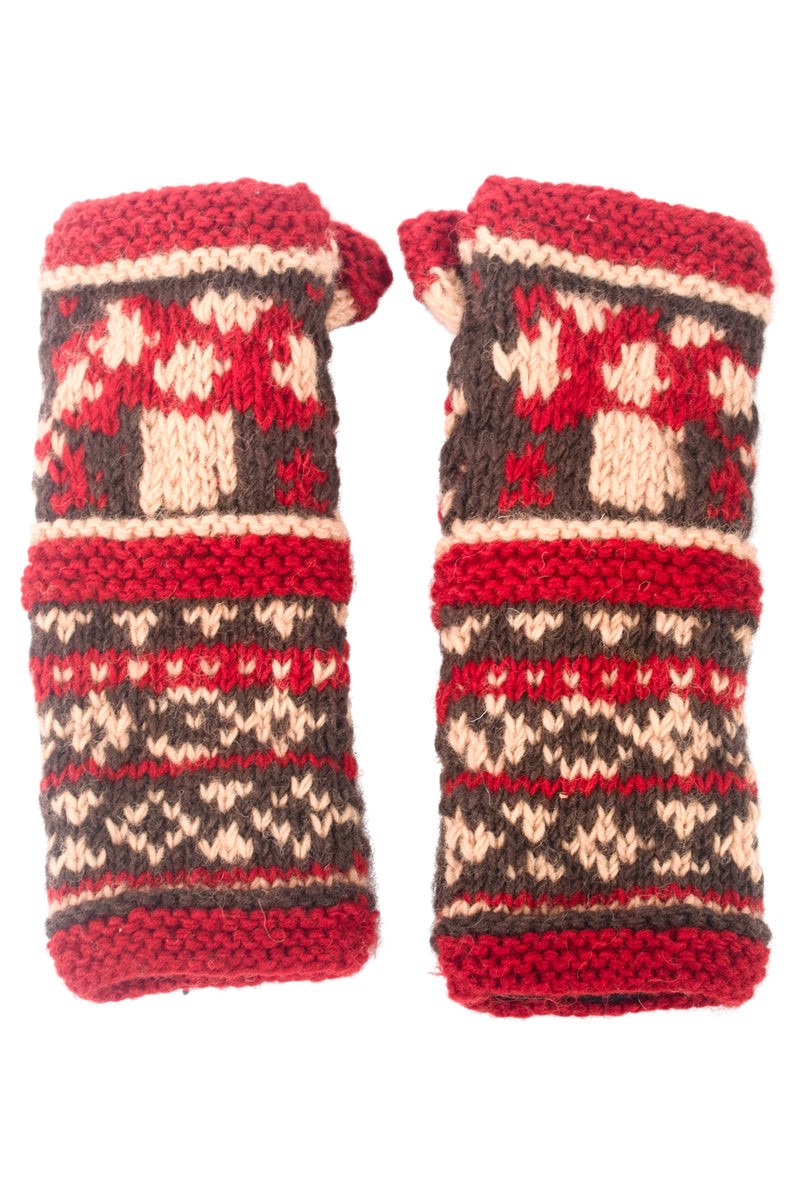 Mushroom Knit Armwarmer