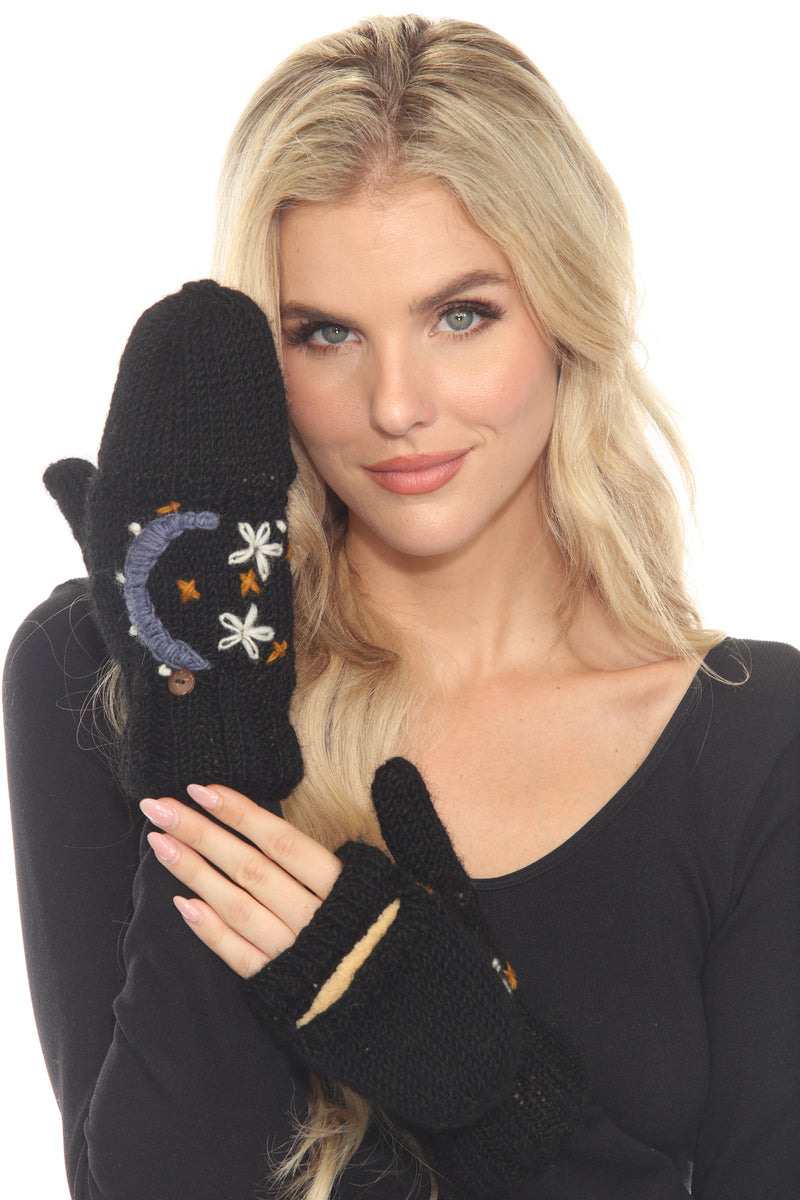 Hand Embroidery Mittens