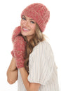 Load image into Gallery viewer, Cable Knit Faux Mohair Mittnes