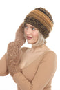 Load image into Gallery viewer, Cable Knit Faux Mohair Mittnes