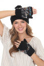 Load image into Gallery viewer, Tweedy Knit Convertible Mittens