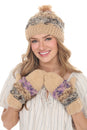 Load image into Gallery viewer, Tweedy Knit Convertible Mittens