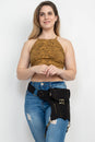 Load image into Gallery viewer, Bikers Sling-Hip Bag W/thigh Belt