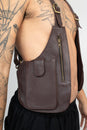Load image into Gallery viewer, Leather Zip Festival Vest