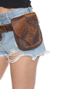 Load image into Gallery viewer, Falling Leaves Leather Belt Bag