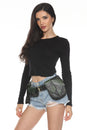 Load image into Gallery viewer, Falling Leaves Leather Belt Bag