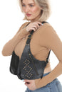 Load image into Gallery viewer, Leather Studded Festival Vest