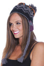 Load image into Gallery viewer, winter knit Snowboarding hat with pom pom