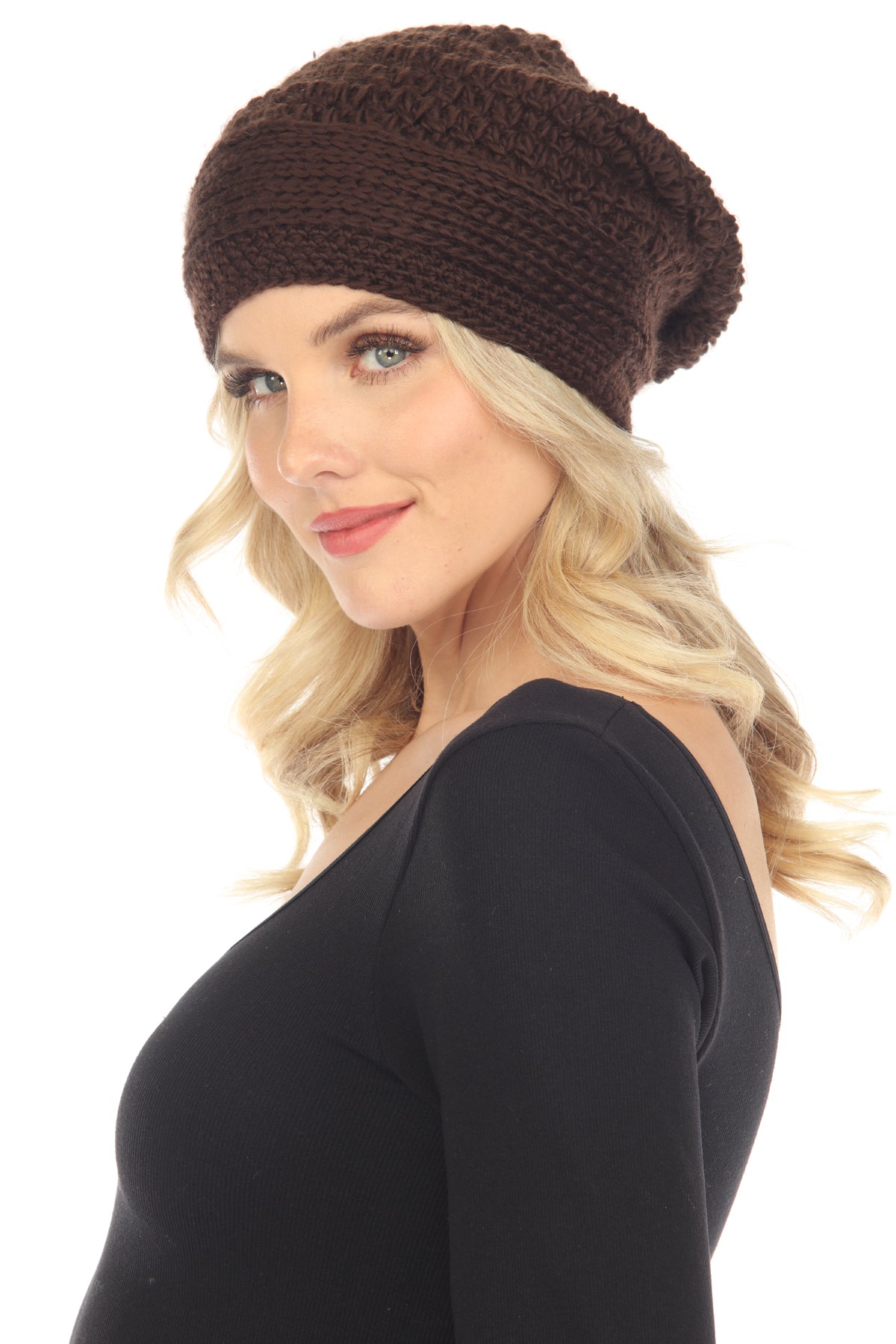 Crocheted Soft Slouchy Beanie