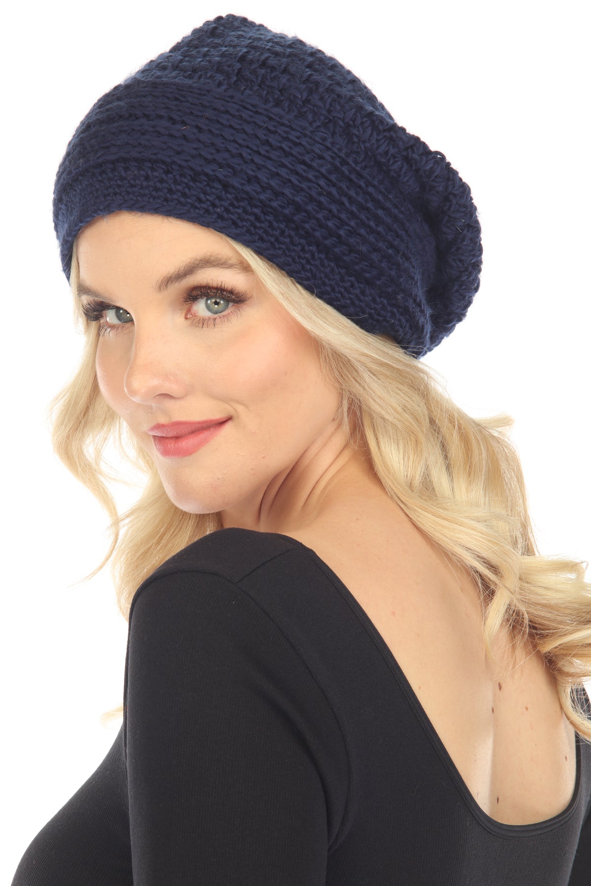 Crocheted Soft Slouchy Beanie