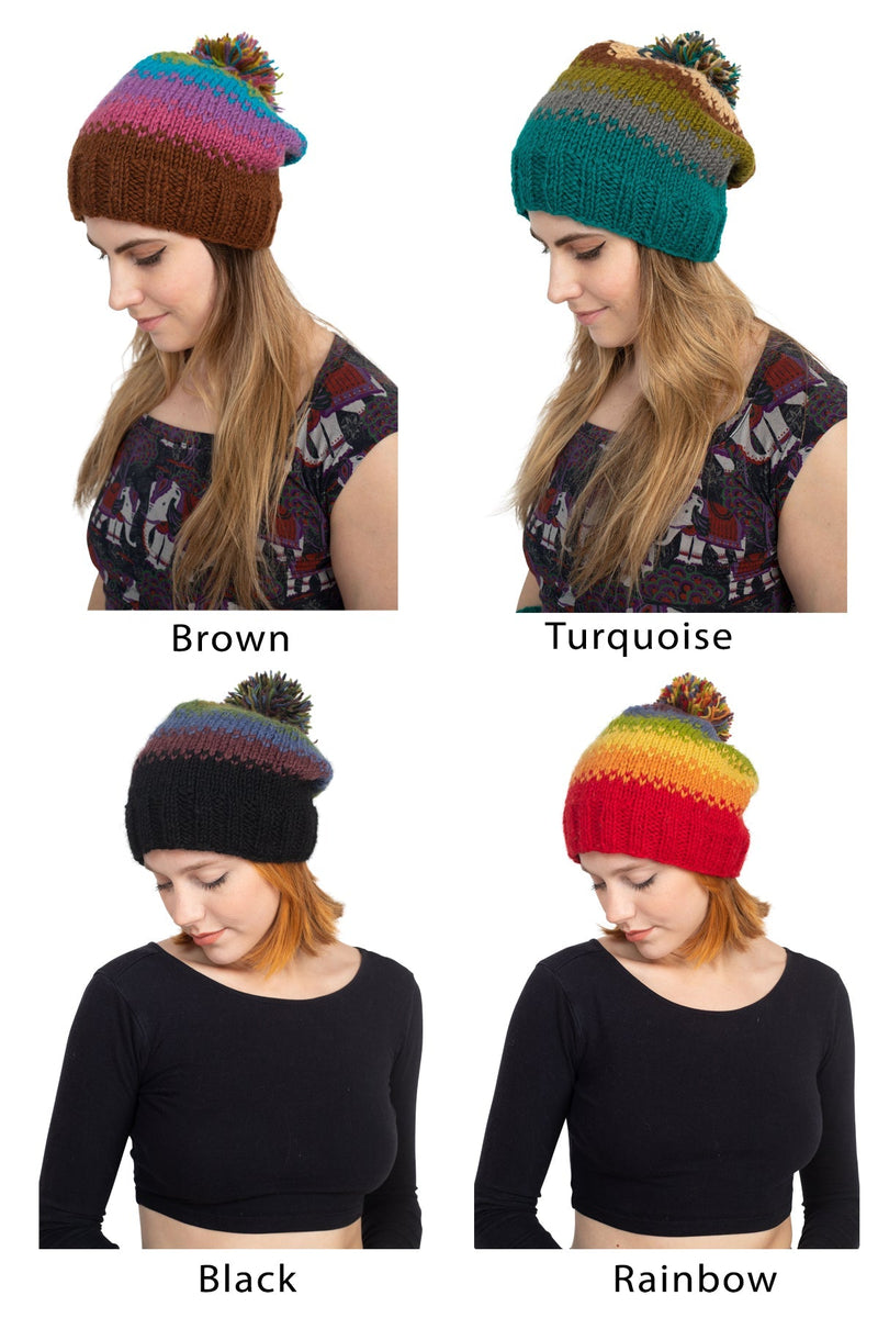 Blurred Lines Pom Beanie