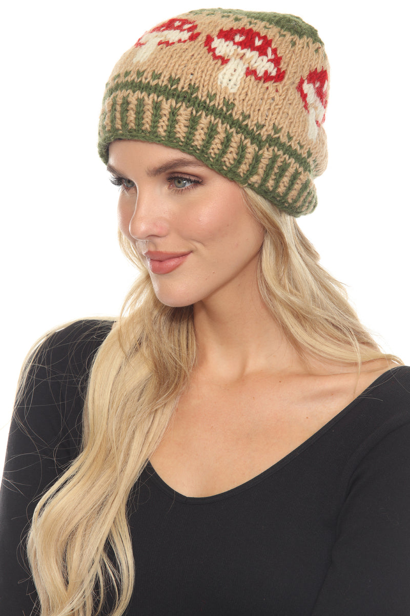 Wild Mushroom Slouchy Beanie