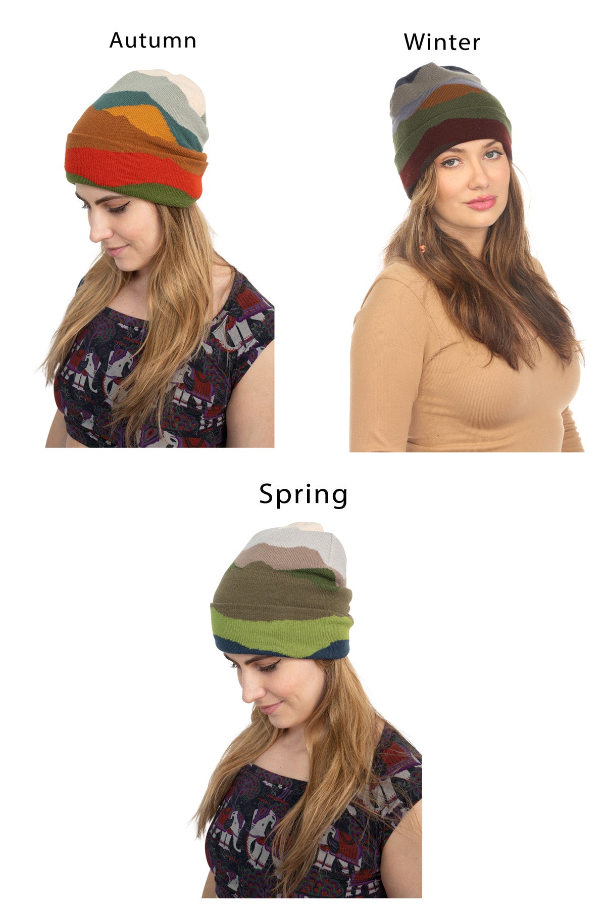 Mountain Landscape Beanie