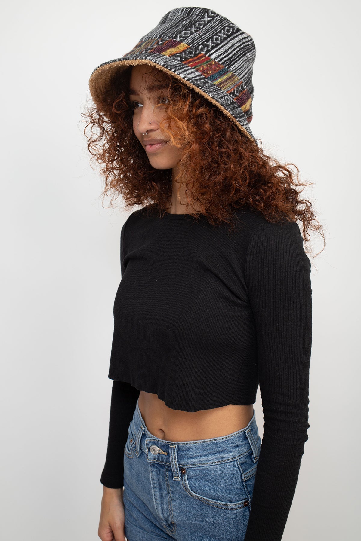 Teddy Fleece lined Bucket Hat