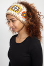Load image into Gallery viewer, Granny Square Teddy Fleece Headband