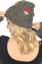Load image into Gallery viewer, Cable Knit Mushroom Beanie