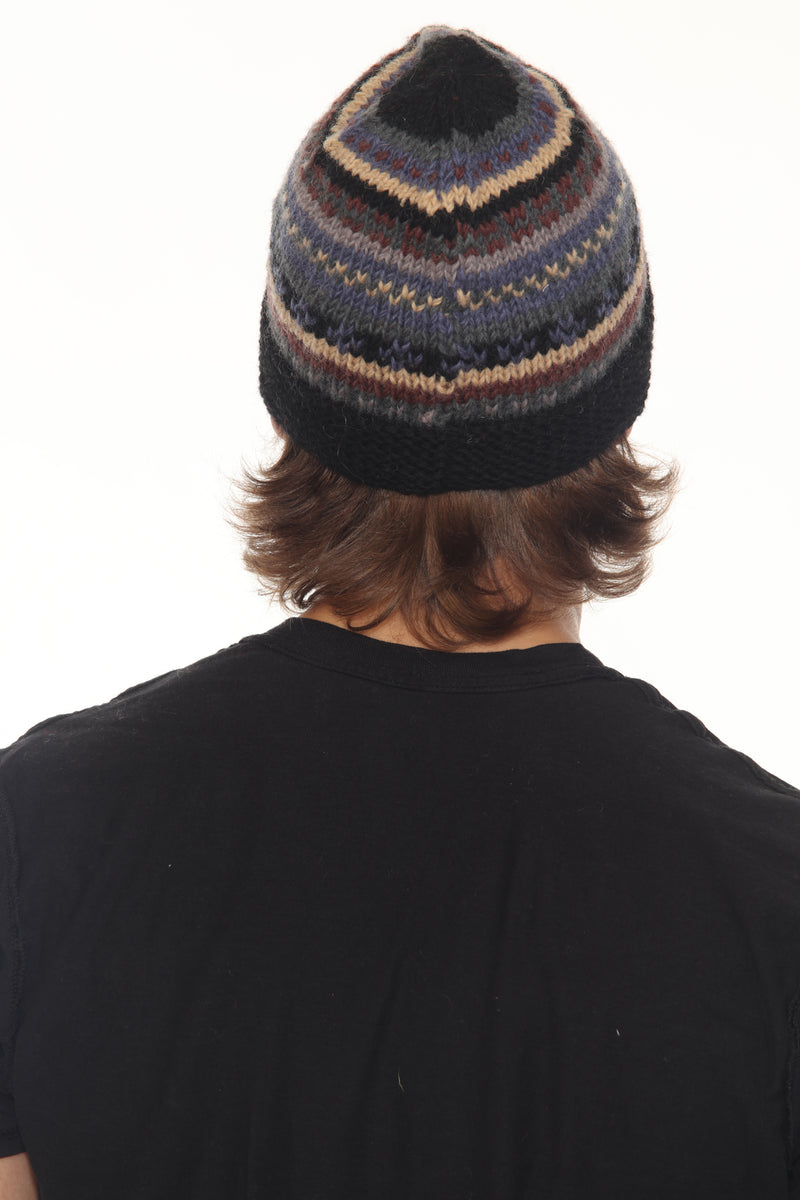 Cozy Striped Boho Beanie