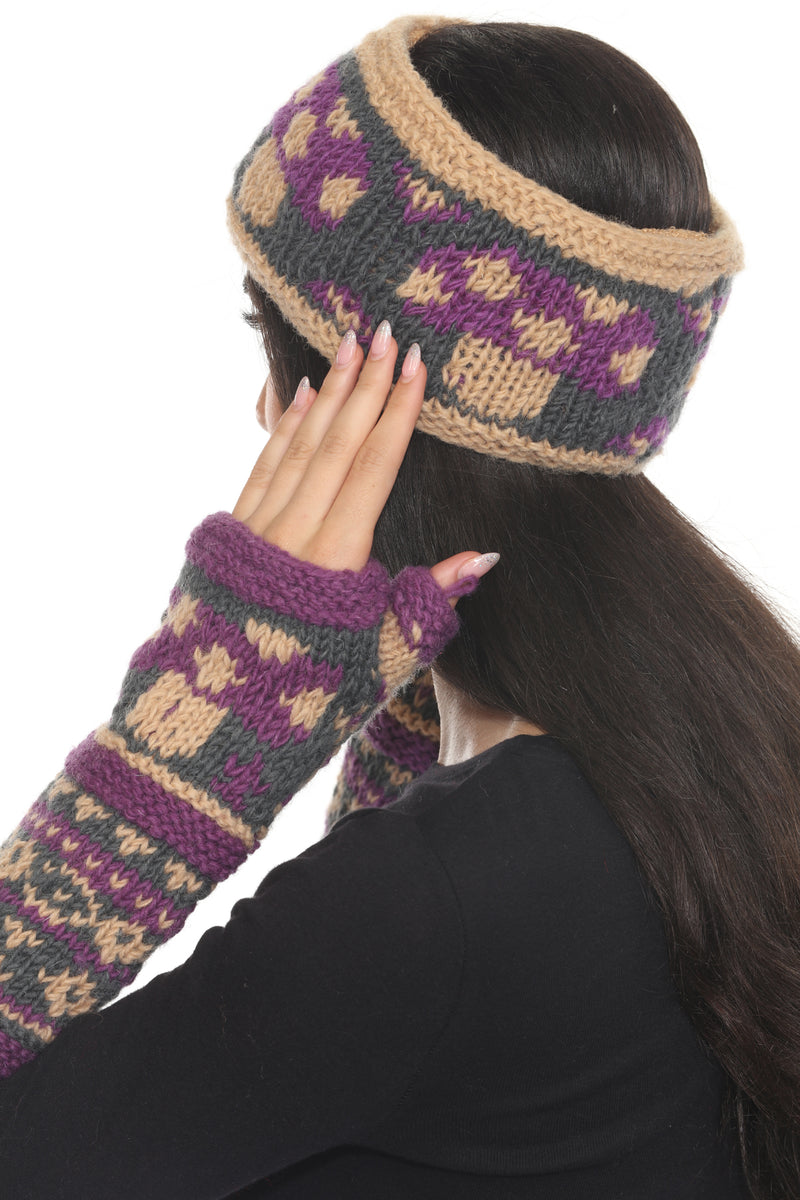 Mushroom Knit Headband