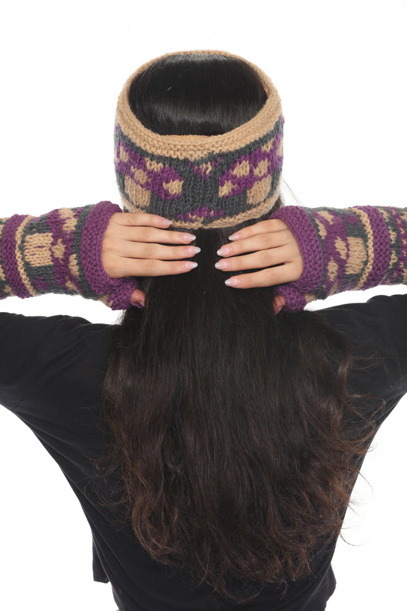 Mushroom Knit Headband