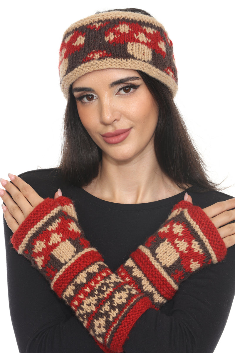 Mushroom Knit Headband