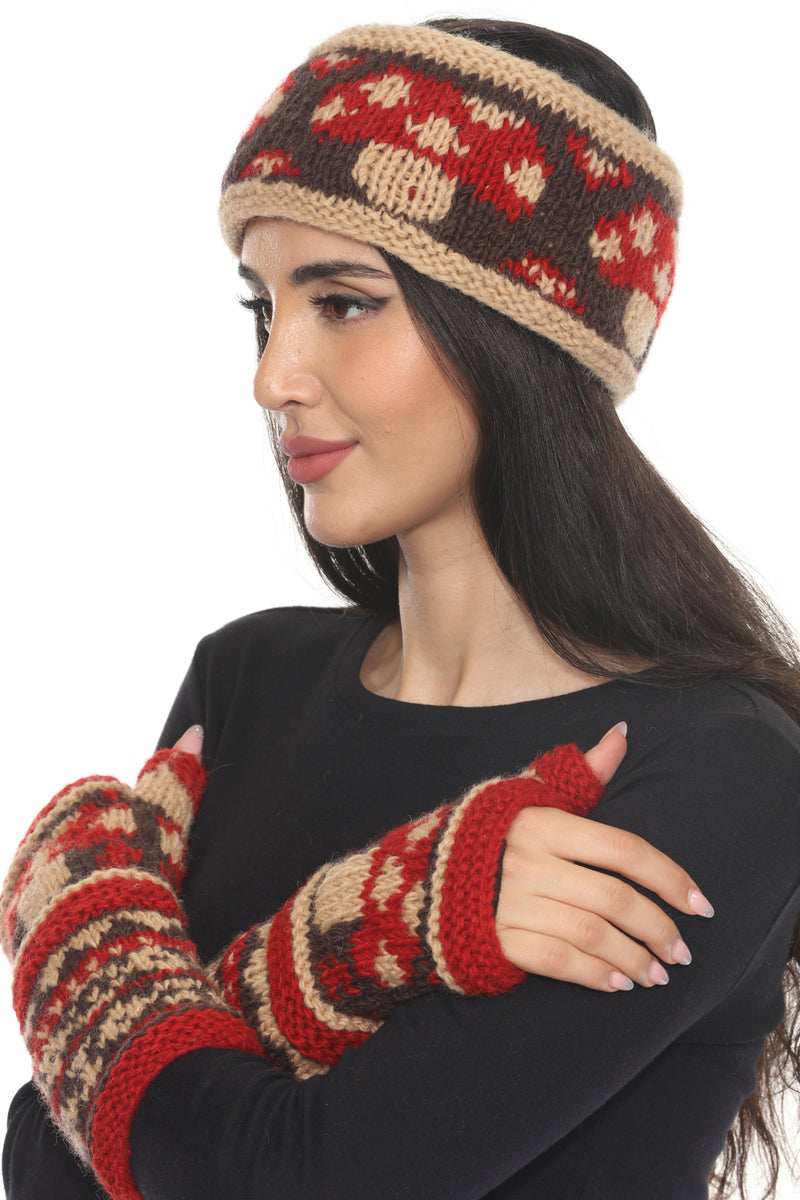 Mushroom Knit Headband