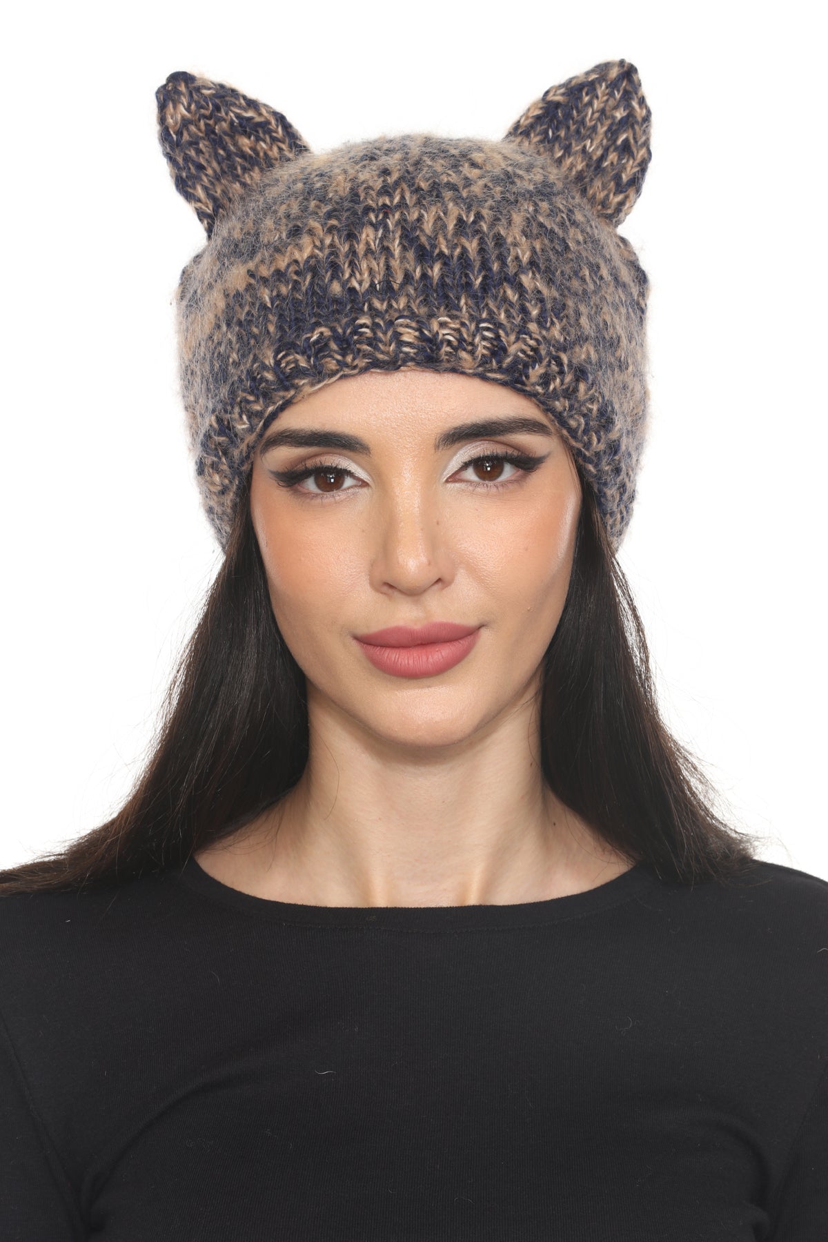 Kitty Faux Mohair Beanie