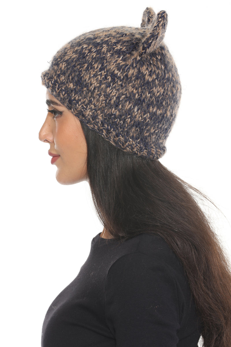 Kitty Faux Mohair Beanie