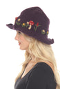 Load image into Gallery viewer, Wool Kint Mushroom Hat with Brim