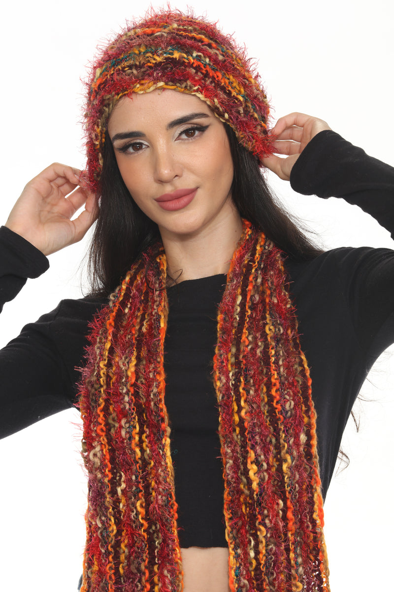 Multi Yarn Slouchy Beanie