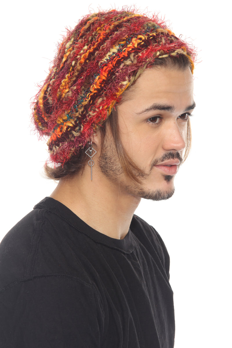 Multi Yarn Slouchy Beanie