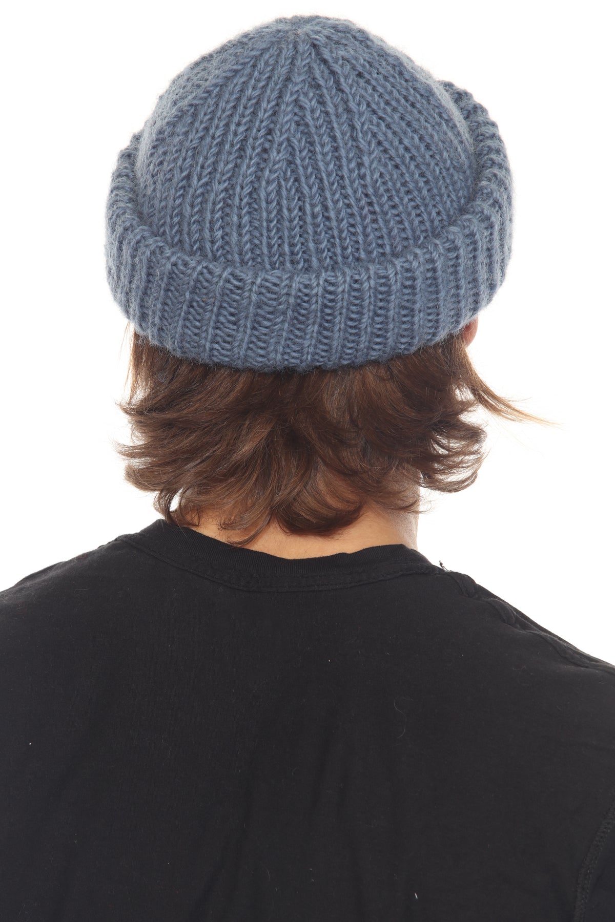 Ribbed Fine Wool Fisherman Beanie