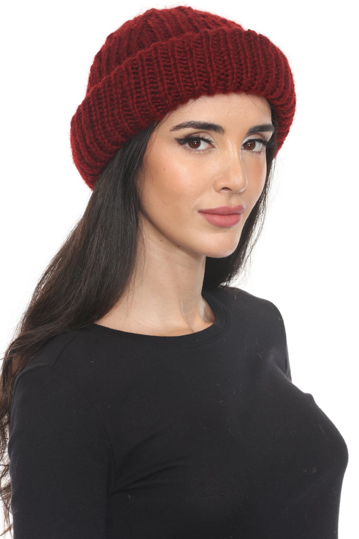 Ribbed Fine Wool Fisherman Beanie