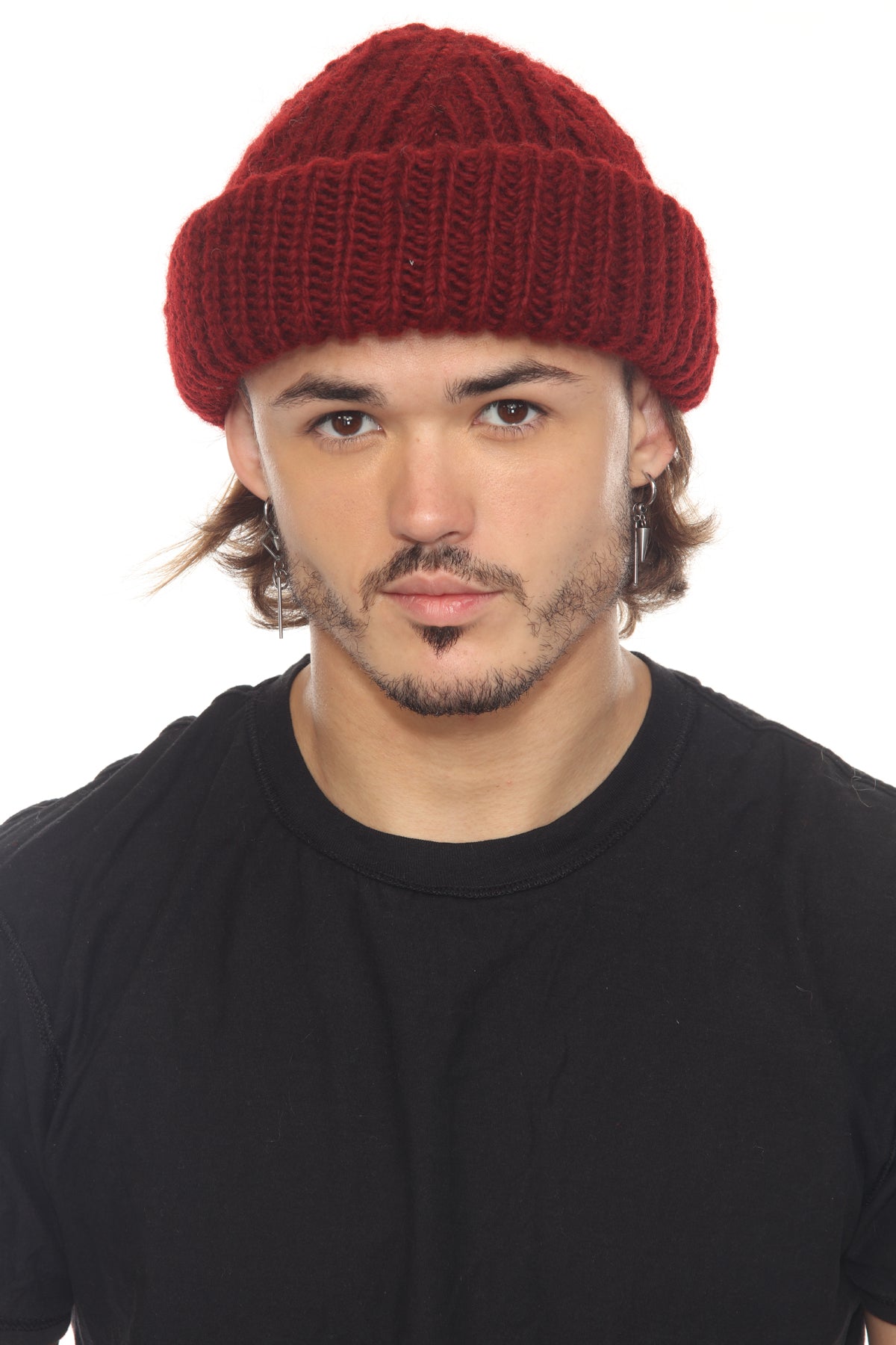Ribbed Fine Wool Fisherman Beanie