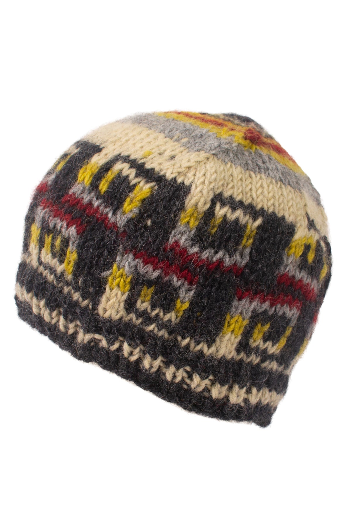 Assorted Waves Wool Beanie-12/Pkt