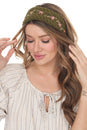 Load image into Gallery viewer, Ctn Cable Knit Emb Headband