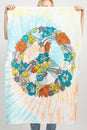 Load image into Gallery viewer, Floral Peace Sign Tie-Dye Small Tapestry