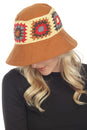Load image into Gallery viewer, Crochet Applique Bucket Hat