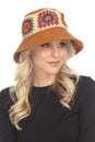 Load image into Gallery viewer, Crochet Applique Bucket Hat